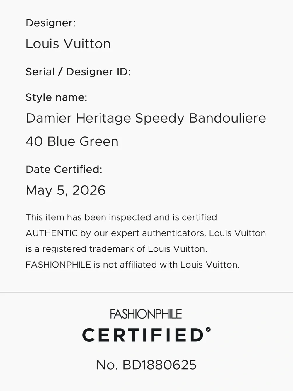 Louis Vuitton Blue & Green Damier Keepall-Style Duffel with LV Charm